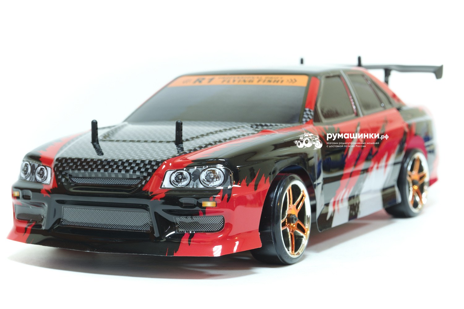 Радиоуправляемая модель для дрифта HSP Flying Fish 1 - 1:10 4WD Кузов  Nissan Skyline 94123/12334 BLACK Купить с доставкой